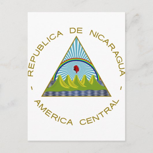 Nicaragua wapenschild briefkaart (Voorkant)