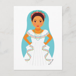 Nicaraguaans Matryoshka-Briefkaart Briefkaart