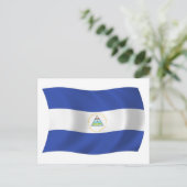 Nicaraguaanse vlag ansichtkaart briefkaart (Staand voorkant)