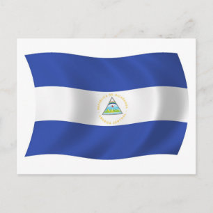 Nicaraguaanse vlag ansichtkaart briefkaart