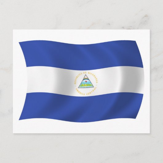 Nicaraguaanse vlag ansichtkaart briefkaart (Voorkant)