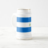 Nicaraguaanse vlag bierpul (Voorkant links)