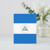 Nicaraguaanse vlag briefkaart (Staand voorkant)