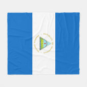 Nicaraguaanse vlag fleece deken (Voorkant (Horizontaal))