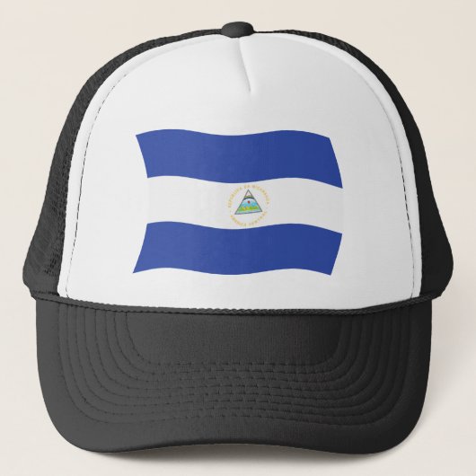 Nicaraguaanse vlag hoed trucker pet (Voorkant)