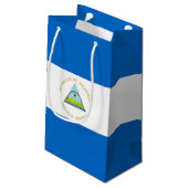 Nicaraguaanse vlag klein cadeauzakje (Achterkant Gekanteld)