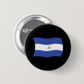 Nicaraguaanse Vlag Knop Ronde Button 5,7 Cm (Voorkant /achterkant)