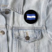 Nicaraguaanse Vlag Knop Ronde Button 5,7 Cm (In situ)