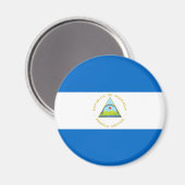Nicaraguaanse vlag magneet (Voorkant / Achterkant)