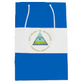Nicaraguaanse vlag medium cadeauzakje (Voorkant)
