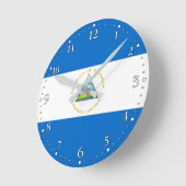Nicaraguaanse vlag ronde klok (Hoek)