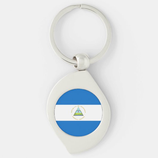 Nicaraguaanse vlag sleutelhanger (Voorkant)