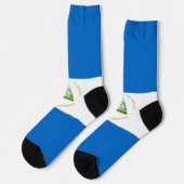 Nicaraguaanse vlag sokken (Links)