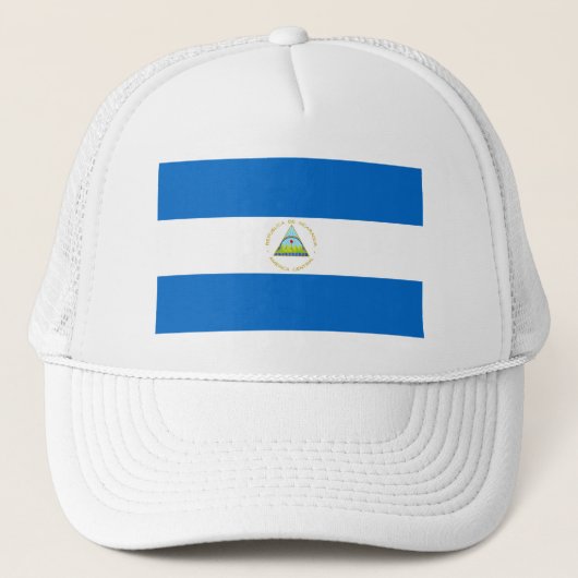 Nicaraguaanse vlag trucker pet (Voorkant)