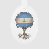 Nicaraguaanse vlag  van levensboom ornament (voorkant)