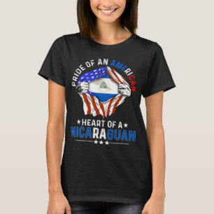 Nicaraguan American Foreign Nicaragua Flag T-shirt