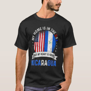 Nicaraguan American Patriot Heart komt uit Nicarag T-shirt