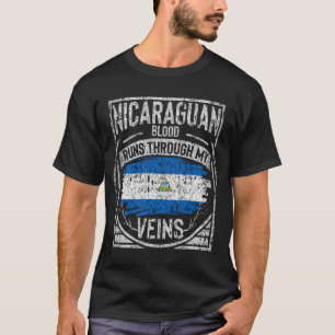 nicaraguan bloed loopt door mijn zegen t-shirt