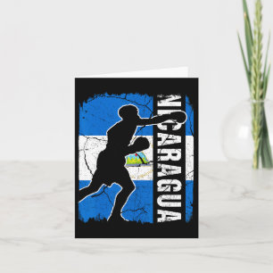 Nicaraguan Boxing Team Nicaragua Flag Boxing Glove Kaart