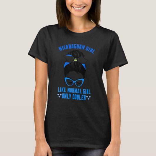 Nicaraguan Girl als normaal meisje, alleen koelera T-shirt (Voorkant)