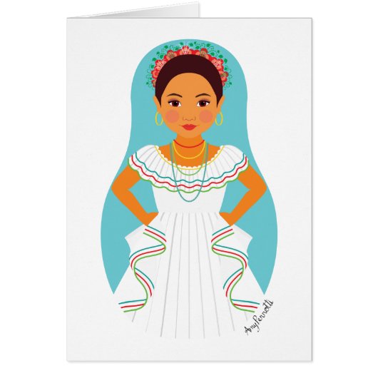 Nicaraguan Matryoshka Kaart (Voorkant)