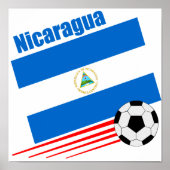Nicaraguan Soccer Team Poster (Voorkant)