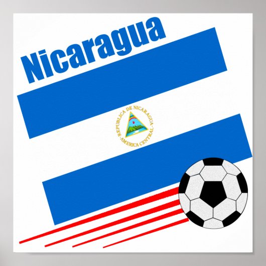 Nicaraguan Soccer Team Poster (Voorkant)