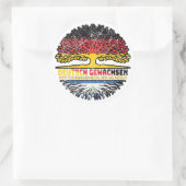 Nicaraguanisch Deutsch Deutschland Baum Ronde Sticker (Tas)
