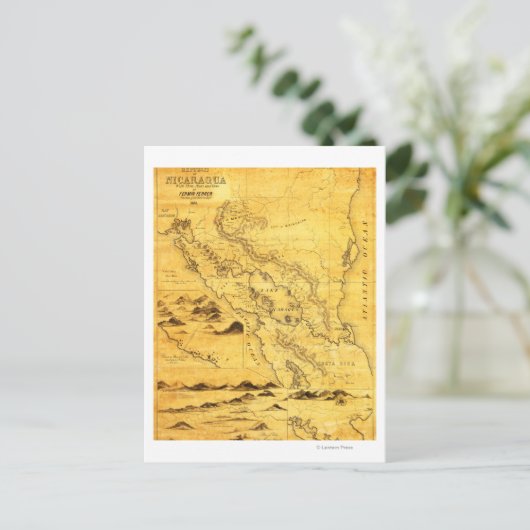 NicaraguaPanoramic MapNicaragua Briefkaart (Staand voorkant)