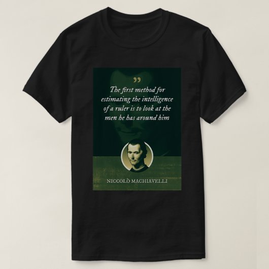 Niccol Machiavelli De eerste methode voor het scha T-shirt (Design voorkant)