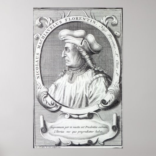 Niccolo Machiavelli, 1724 Poster (Voorkant)