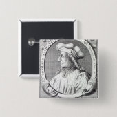 Niccolo Machiavelli, 1724 Vierkante Button 5,1 Cm (Voorkant /achterkant)