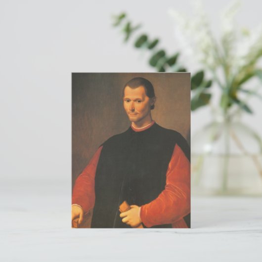 Niccolò Machiavelli Briefkaart (Staand voorkant)