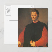 Niccolò Machiavelli Briefkaart (Voorkant / Achterkant)