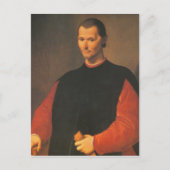 Niccolò Machiavelli Briefkaart (Voorkant)