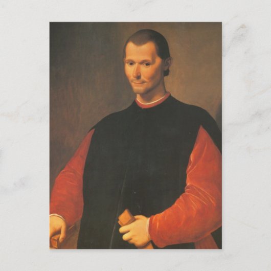 Niccolò Machiavelli Briefkaart (Voorkant)