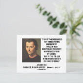 Niccolo Machiavelli Nieuwe Orde van de Dingen Quot Briefkaart (Staand voorkant)