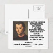 Niccolo Machiavelli Nieuwe Orde van de Dingen Quot Briefkaart (Voorkant / Achterkant)