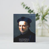 Niccolo Machiavelli "Power" Wisdom Quote Gifts Briefkaart (Staand voorkant)