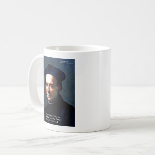 Niccolo Machiavelli "Power" Wisdom Quote Gifts Koffiemok (Voorkant links)