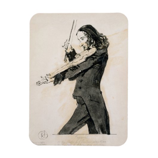 Niccolo Paganini (1782-1840) Het Spelen van het Vi Magneet (Verticaal)