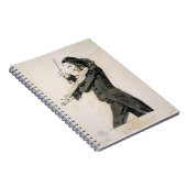 Niccolo Paganini (1782-1840) Het Spelen van het Vi Notitieboek (Rechterzijde)