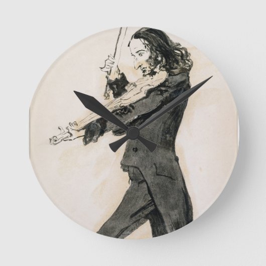 Niccolo Paganini (1782-1840) Het Spelen van het Vi Ronde Klok (Voorkant)