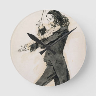 Niccolo Paganini (1782-1840) Het Spelen van het Vi Ronde Klok