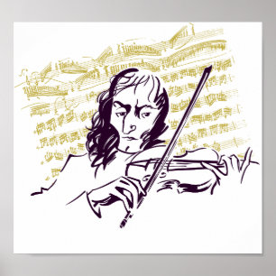 Niccolo Paganini Poster