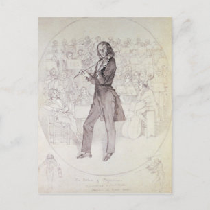 Niccolo Paganini, violist Briefkaart