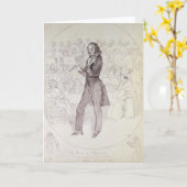 Niccolo Paganini, violist Kaart (Gele Bloem)