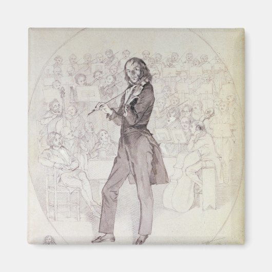 Niccolo Paganini, violist Magneet (Voorkant)