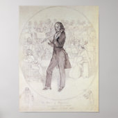 Niccolo Paganini, violist Poster (Voorkant)