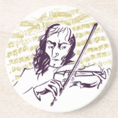 Niccolo_Paganini Zandsteen Onderzetter (Voorkant)